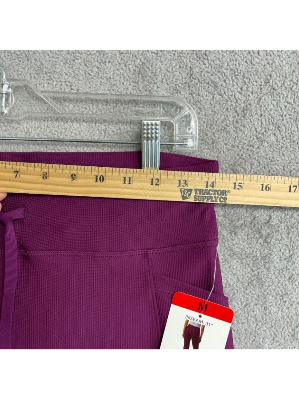 NWT 32 Degrees Cool Women's M Active Flare Pants Purple High Waist Pockets P0670 - Picture 5 of 15
